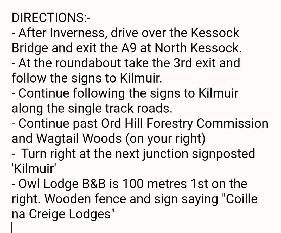 Owl Lodge Bed & Breakfast Kilmuir  Экстерьер фото